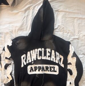 Black and White Rawclearz Hoodie